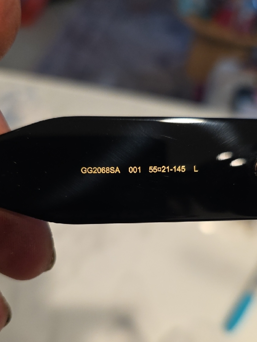 Gucci Black Frame Sunglasses with Dark Green Lenses GG2068SA - Picture 5 of 13